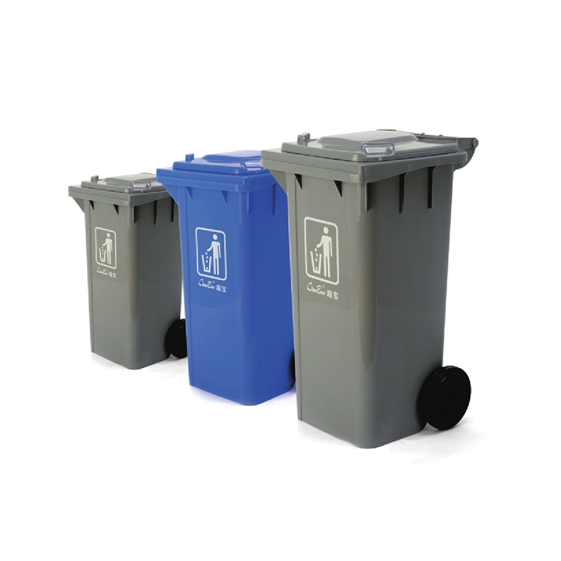 Side Wheel Garbage Bin, Refuse Bin Wastebin Plastic Dustbin