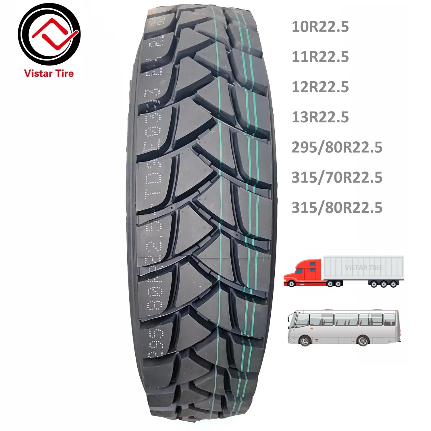 Advance Brand Radial Truck Tyre Factory Price 11r22.5 11r24.5 12r22.5 13r22.5 295/75r22.5 295/80r22.5 315/80r22.5 385/65r22.5 425/65r22.5 215/75r17.5 TBR Tire