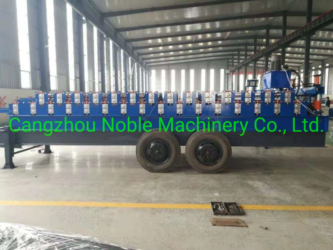 Portable New Roof Use Steel Cold Roll Corrugated /Rib Profile Design Wall Tile Making Roll Forming Machine