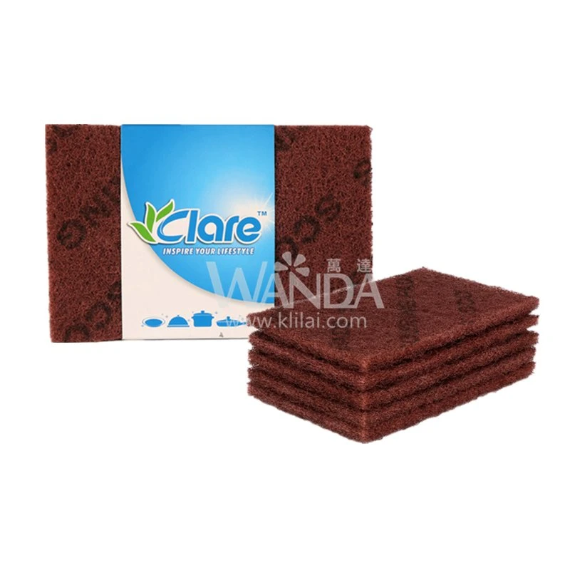 5PCS Kitchen Cleaning Customized Printing Nylon Abrasive Scouring Pads