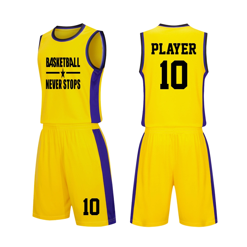 Fashion Basketball Wear Clothes Design Plain Basketball Jersey