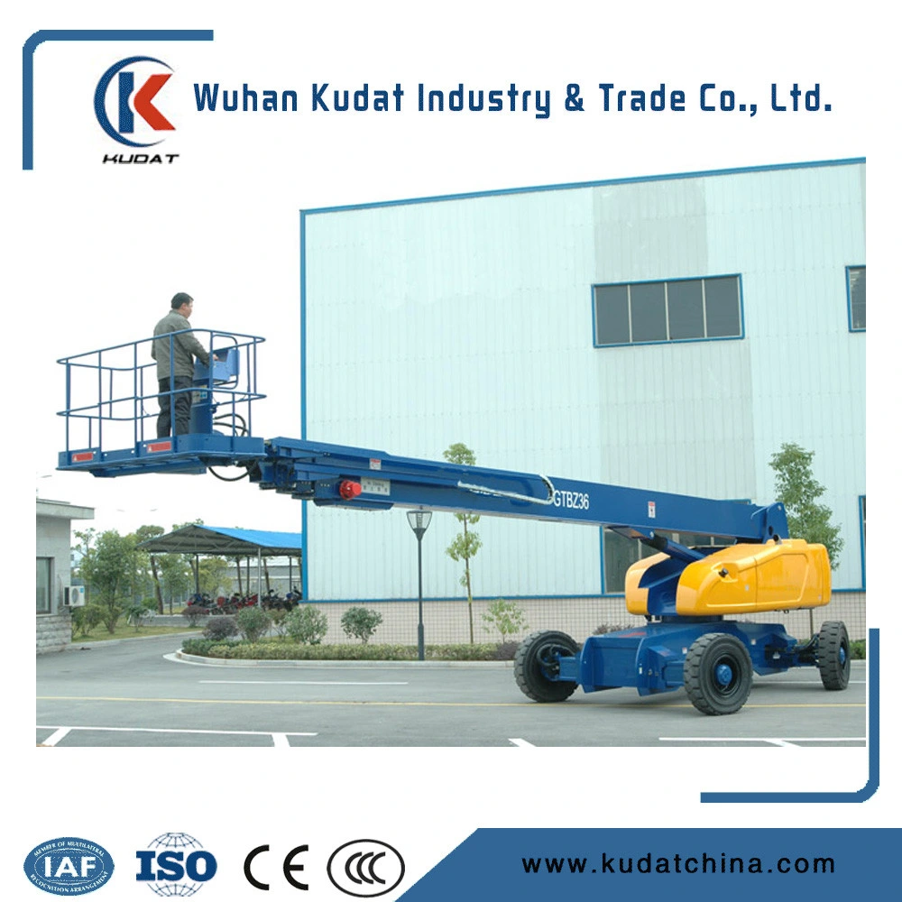 58m Hydraulic Telescopic Boom Lift for High Building Working