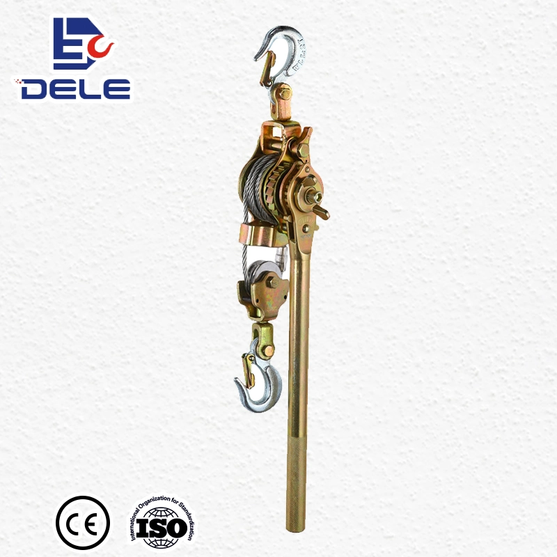 Dele Brand 2ton Manual Wire Rope Lever Hoist Hand Lever Block