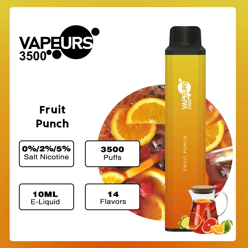 Mesh Coil Fast Dilivery Vapeurs 3500 Customized Flavours Beautiful Disposable Electronic Cigarette with Stylish Gradients Appearance Vape Pod