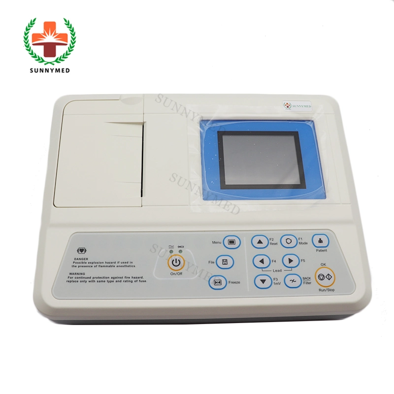 Sy-H004A Medical Equipment 12 Leads Three Channel ECG with Battery