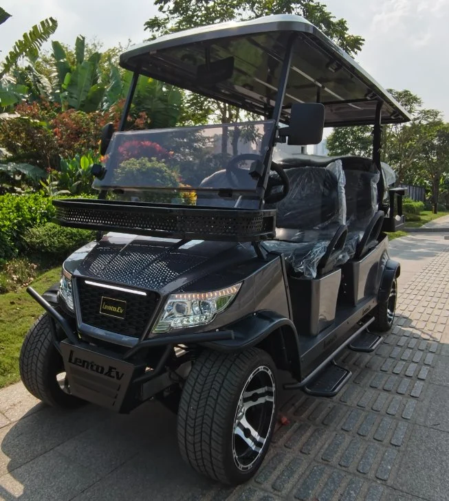 4 ou 2 carros elétricos de golfe da LNTO de Shenzhen com travão de disco CE E DOT bateria operado Golf Carts Cart