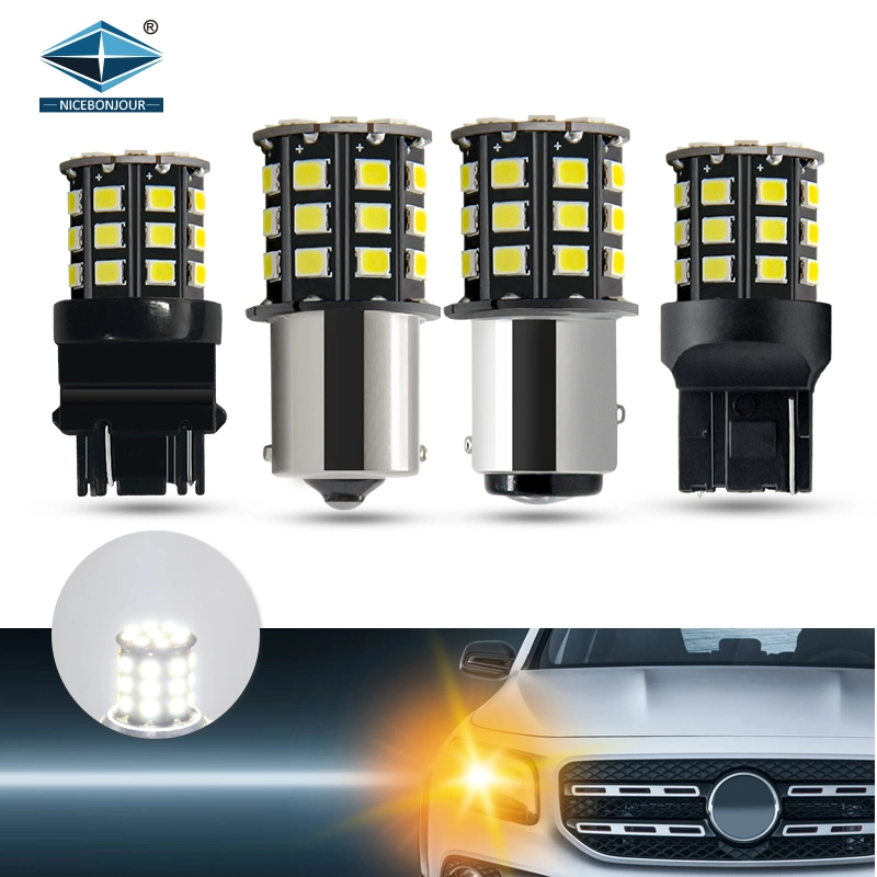 1156 1157 LED Brake Light Bulb Amber Yellow 12V-24V 1157 Bay15D LED Replacement Light Bulb for Brake Tail Running Parking Backup Light for Car