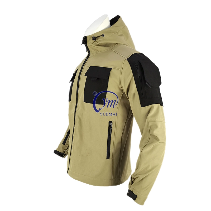 Yuemai Comfortable Breathable Outdoor Warm Military Tactical Softshell Jacket