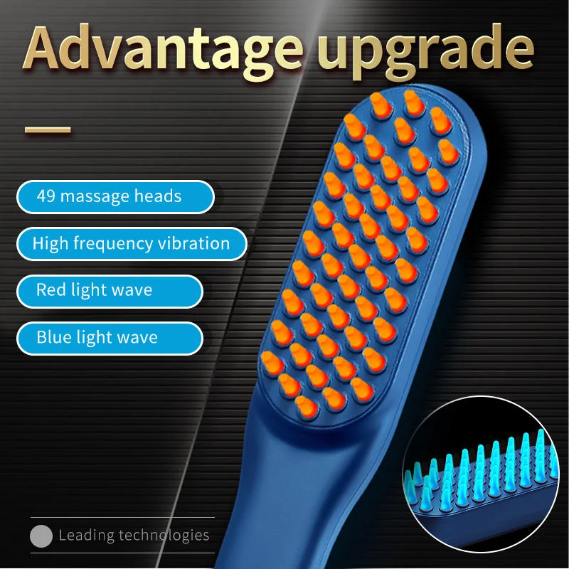 Beauty Massage Hair Care Electric Laser Red Blue Light Anion Comb Anti Hair Loss Comb Massage Brush