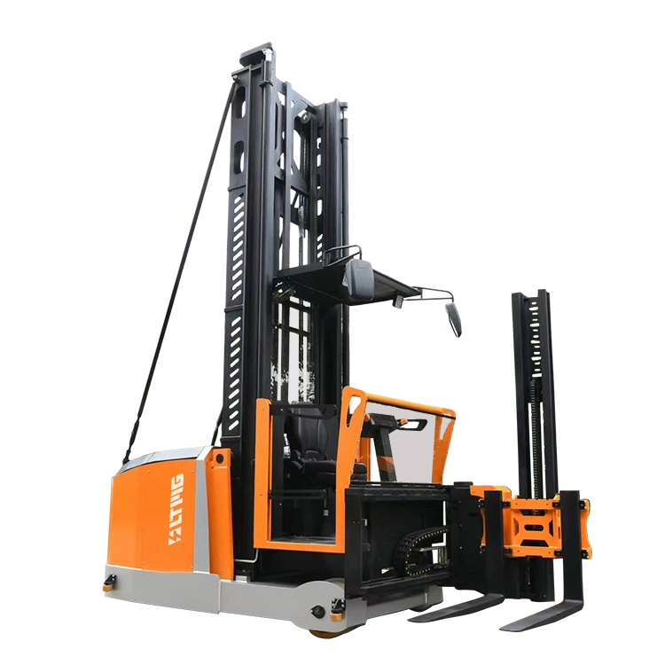 Ltmg Brand Four Way Man up Electric Reach Truck Counterbalance Pallet Stacker 1500kg Electric Reach Truck with Curtis AC Controller