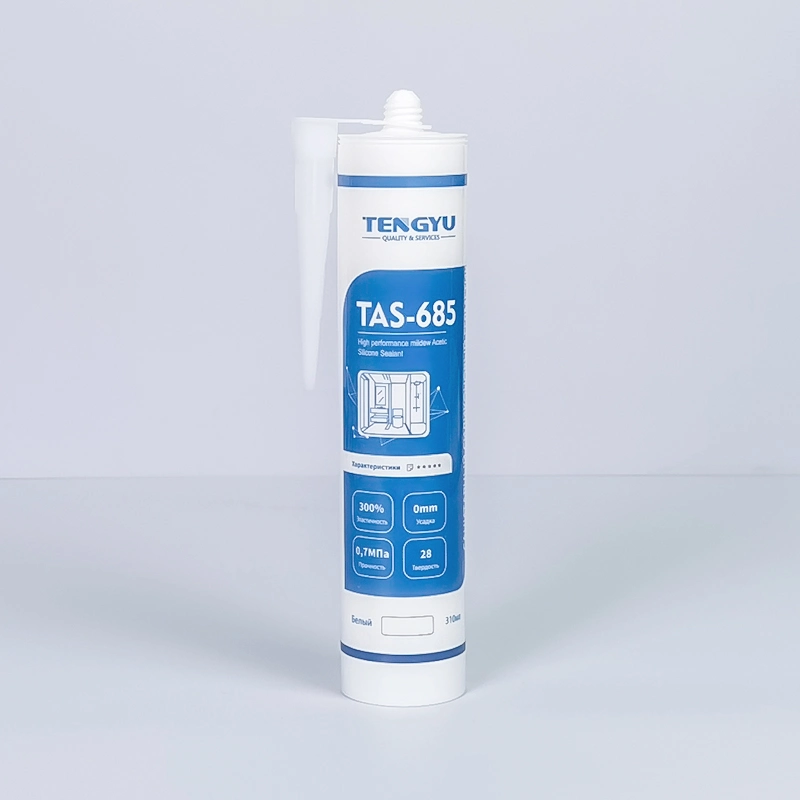 Factory Supply Tas685 300ml Cheap Waterproof Bathroom Mildew Proof RTV Structural Excellent Weather Resistance Acetic Caulking Glue Silicone Sealant Adhesive