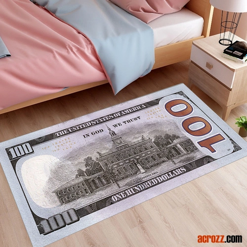 China Hot Selling Factory Personalized Decorative Dollar Carpet