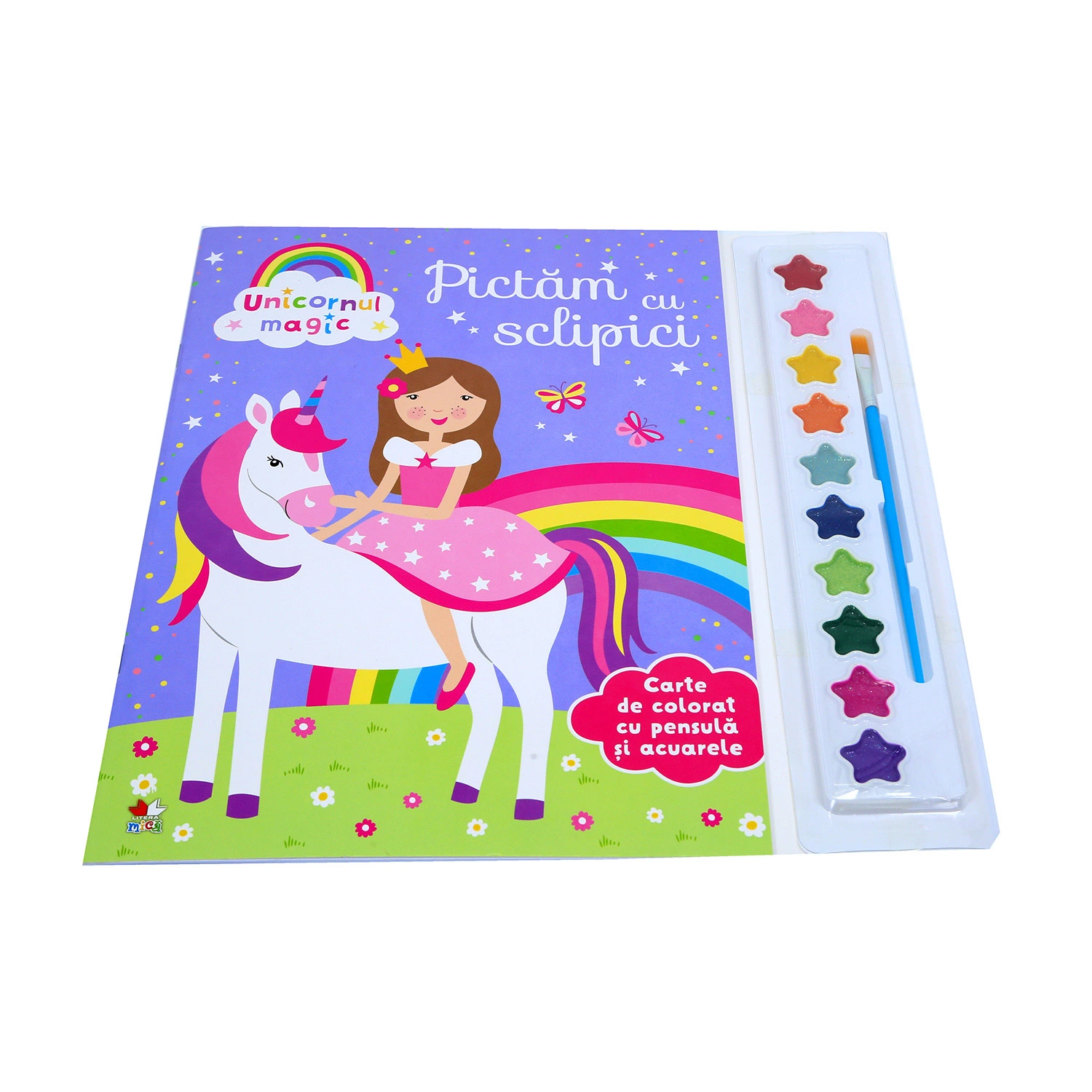 Livro de colorir para crianças com Shape Pen Crayon e Sitcker Printing