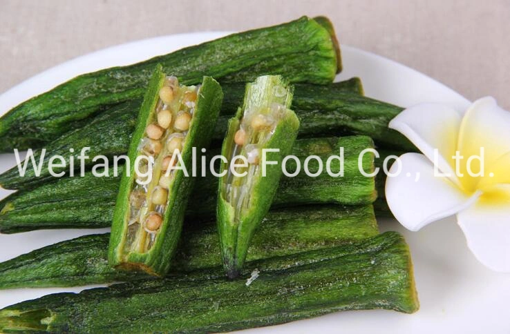 Chinese Health Snacks Vacuum Fried Okra