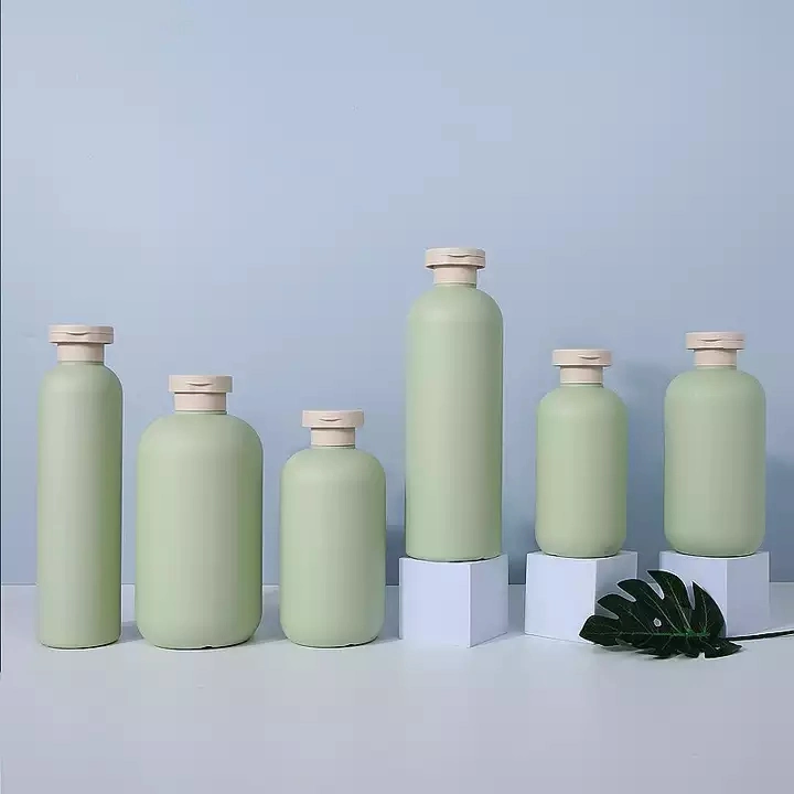 Fabrik Direktverkauf Neues Produkt Lotion Flasche Runde Schulter Flip Top Flasche Shampoo Duschgel Flasche Plüsch Material