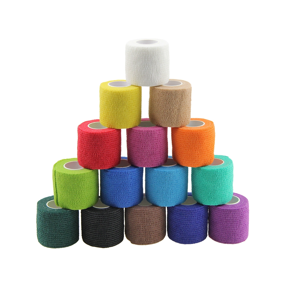 High quality/High cost performance Cotton Non Woven Self Adhesive Cohesive Waterproof Bandage for Sports Pet