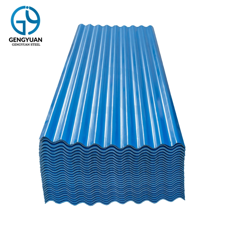 Personalización A36 Q235 Metal Siding PPGI Corrugated Galvanized Chapa de acero Paneles de cubierta Zinc Roofing Sheets for Greenhouse