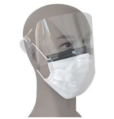 Mascarillas desechables Mascarilla Facial médica con protector ocular de plástico transparente