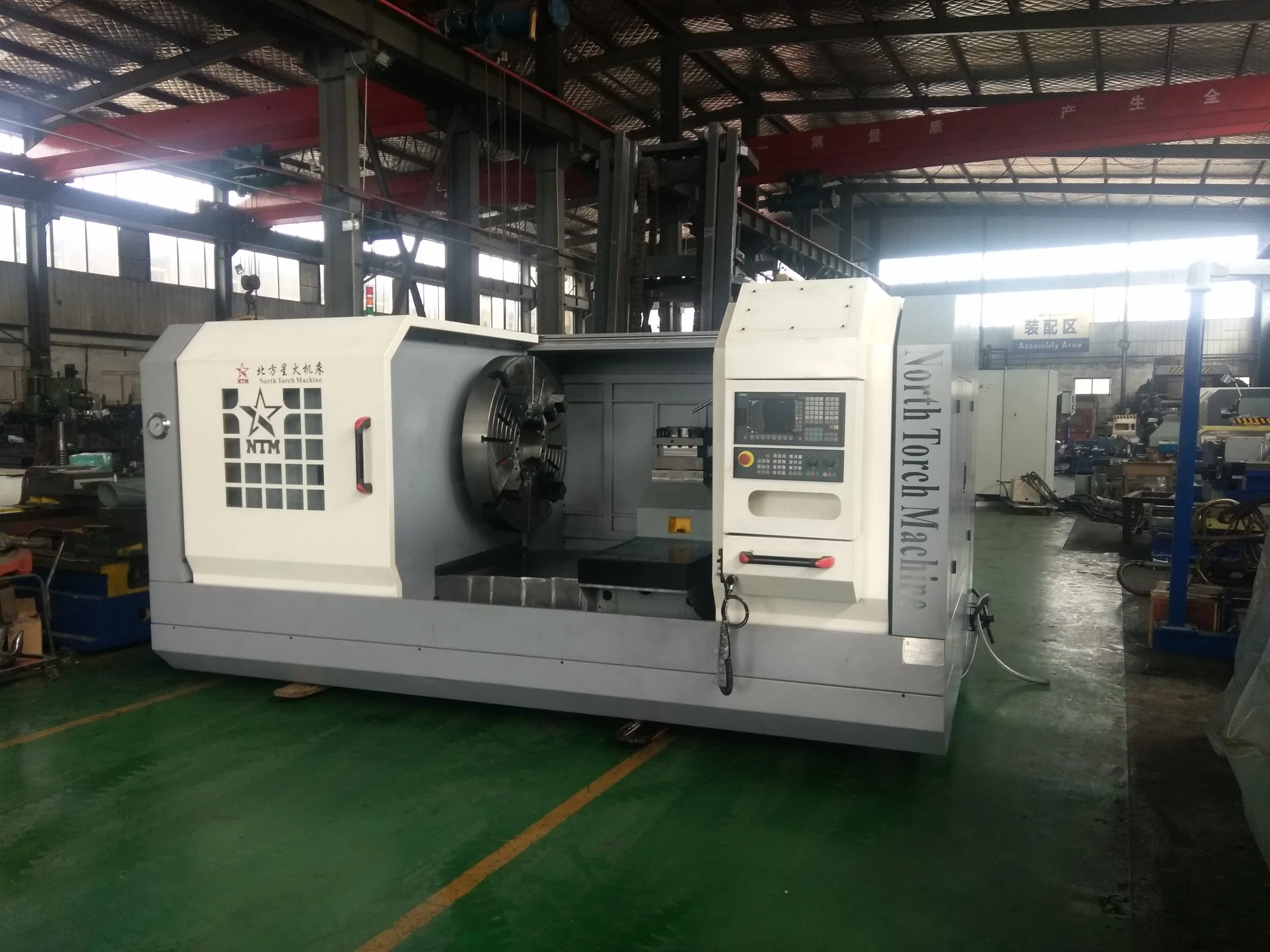 CE Certificate Horizontal CNC Lathe with Milling Drilling Function for Turning Facing Flange, Wheel