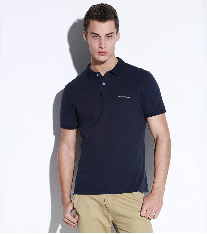 Men Business Formal Dress Shirt Casual Breathable T Shirt Men Polo Shirt