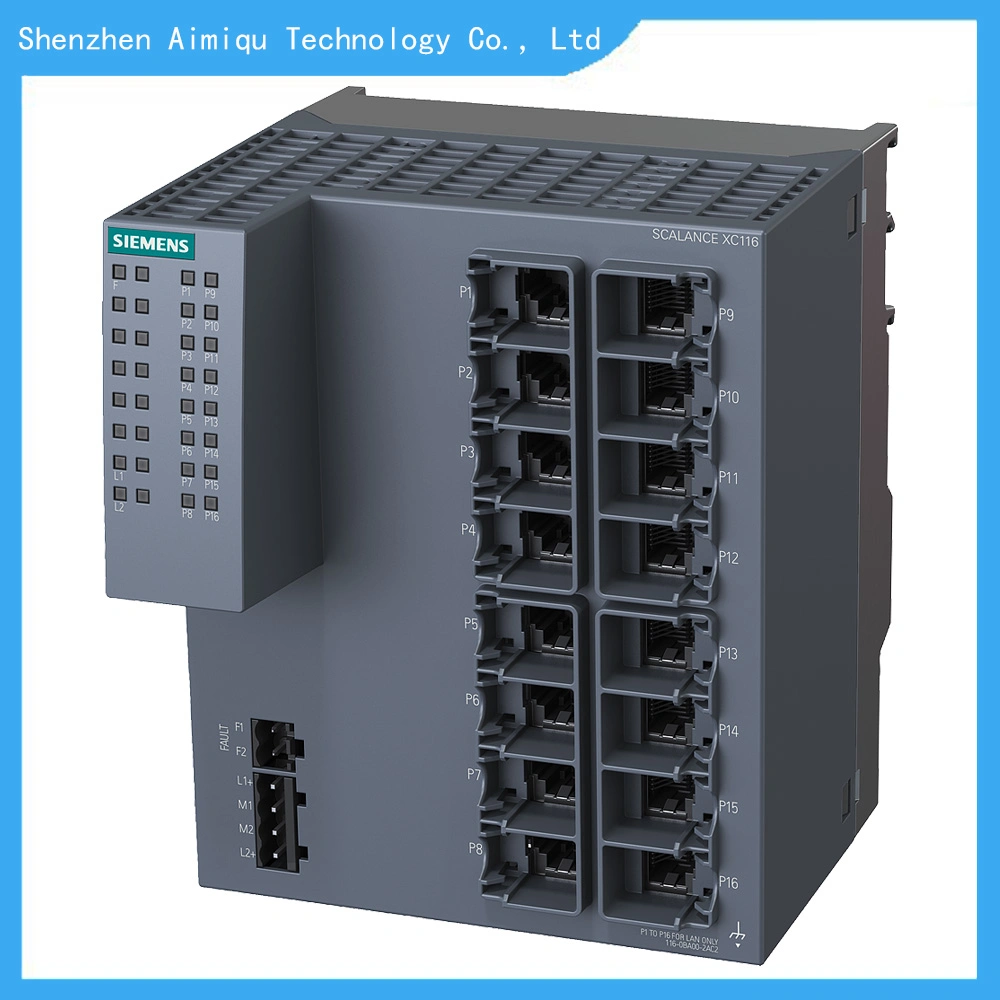 Новый 6GK5116-0BA00-2AC2 Scalance Xc116 неуправляемых Ie промышленного Ethernet 16X 10/100 Мбит/с с разъемом RJ45