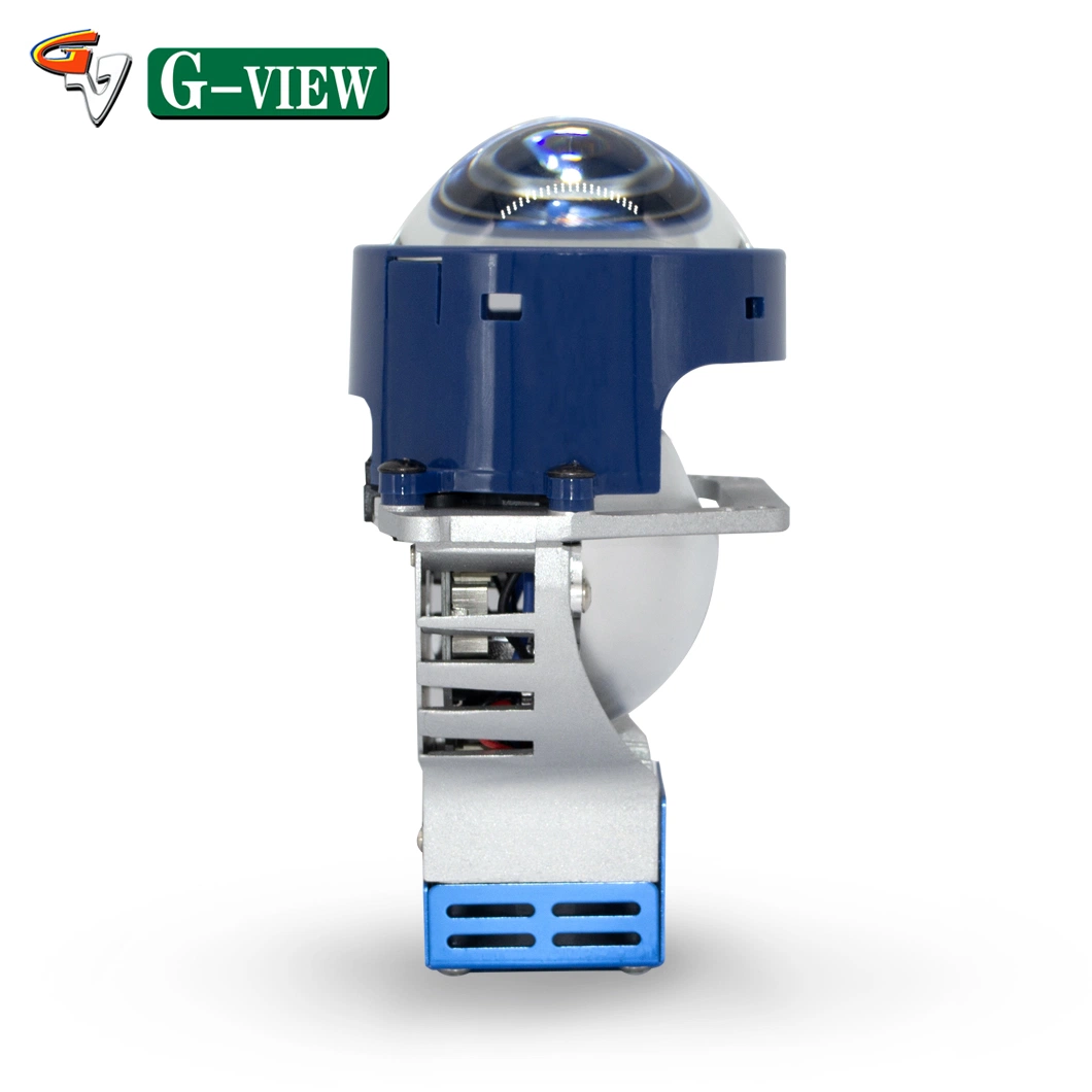 المصباح الأمامي LED للعدسة G-View G17 بقوة 140 واط مع مصباح LED للعدسة ثنائي المؤشرات جهاز عرض LED