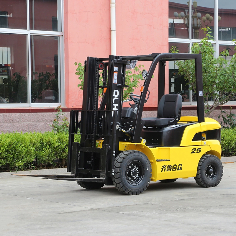 Loading 2500kg Industrial Multiple Manufacturer Compact Telescopic Diesel Balance Forklift