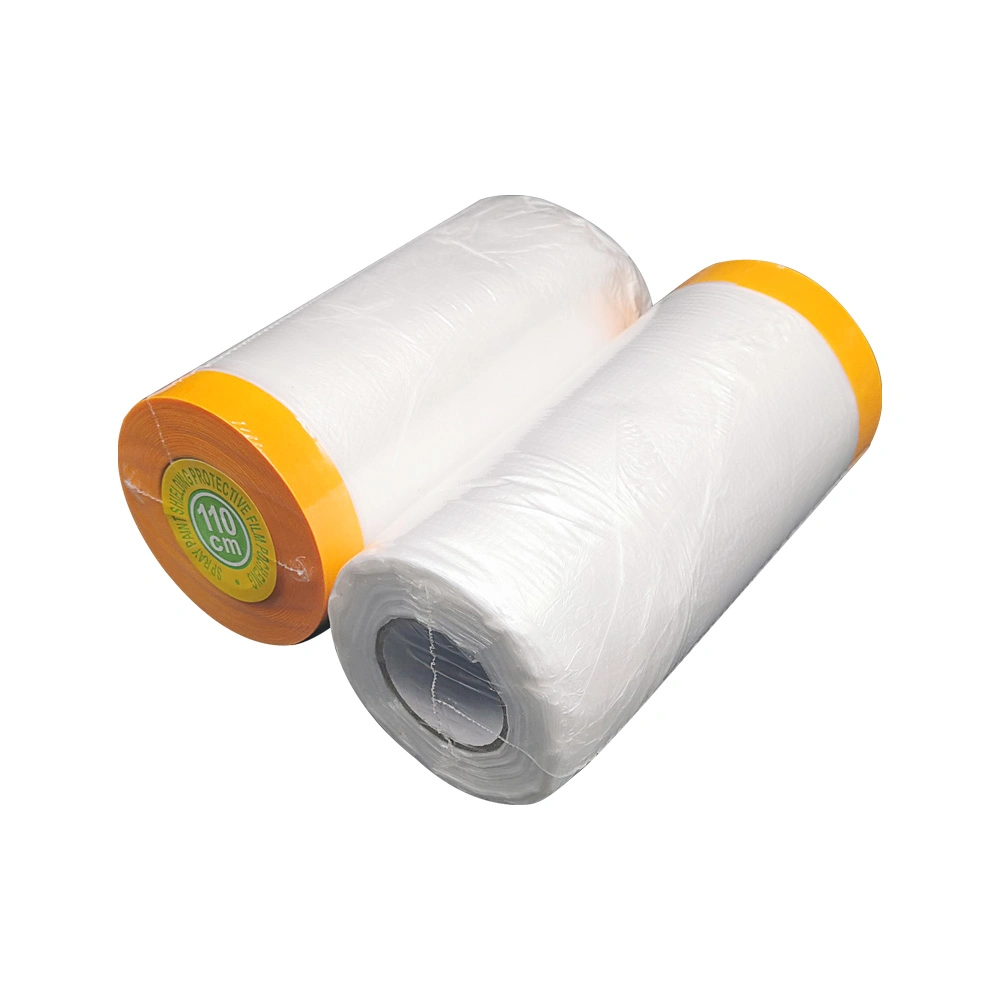 Waterproof Protective Masking Film Painters Plastic Tarp Clear Cover, Prevent Dust Paint for Car, Furniture, Carpet, Floor