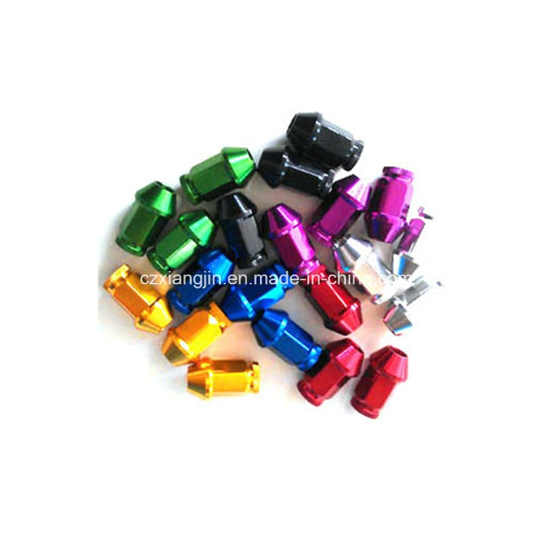 Refit Anodized CNC Aluminum Wheel Bolt Nut