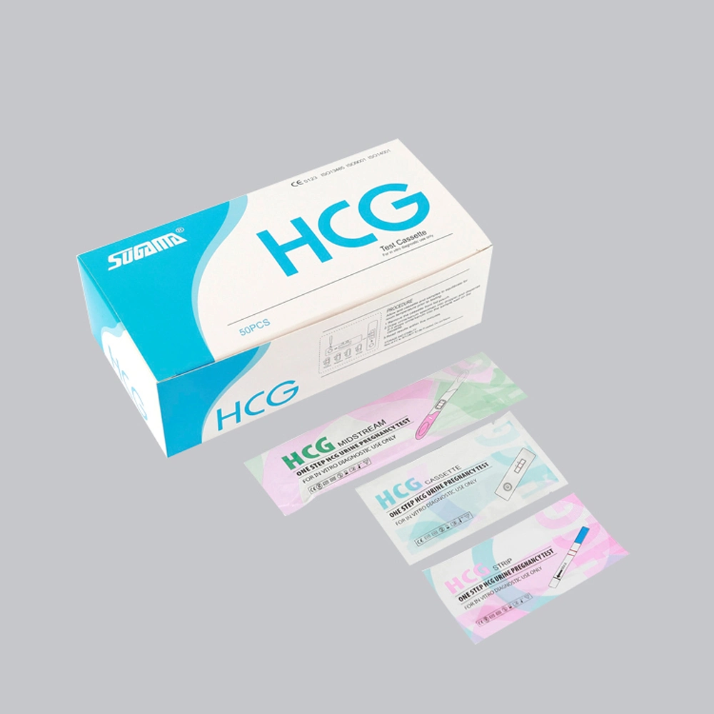 Midstream Rapid HCG Schwangerschaftstest Urin HCG Uncut Blatt