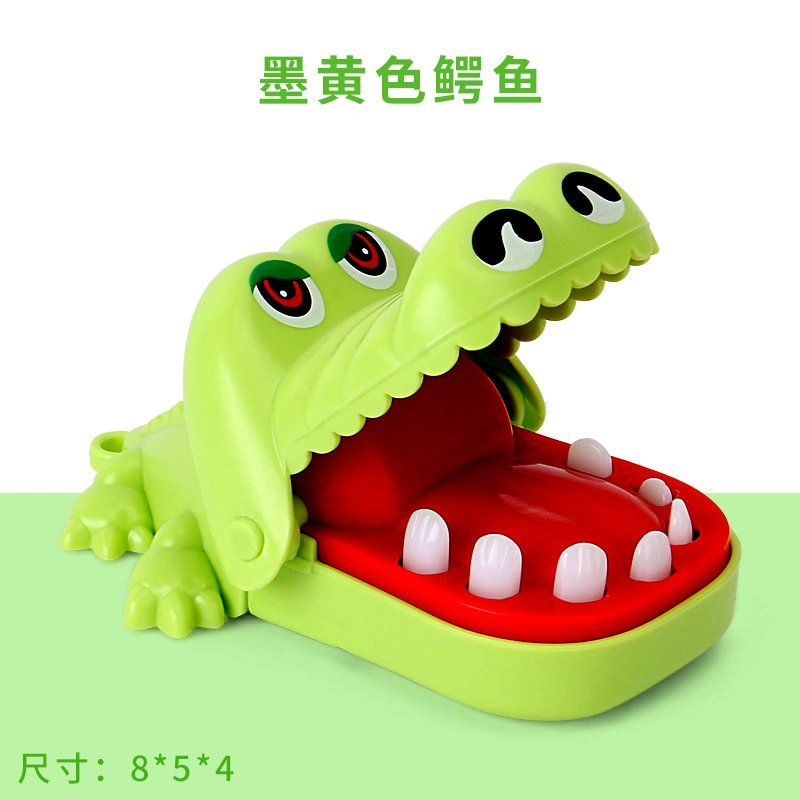 Mini Small Trick Funny Silicone Decompression Toys Crocodile Game Bite Hand Toy