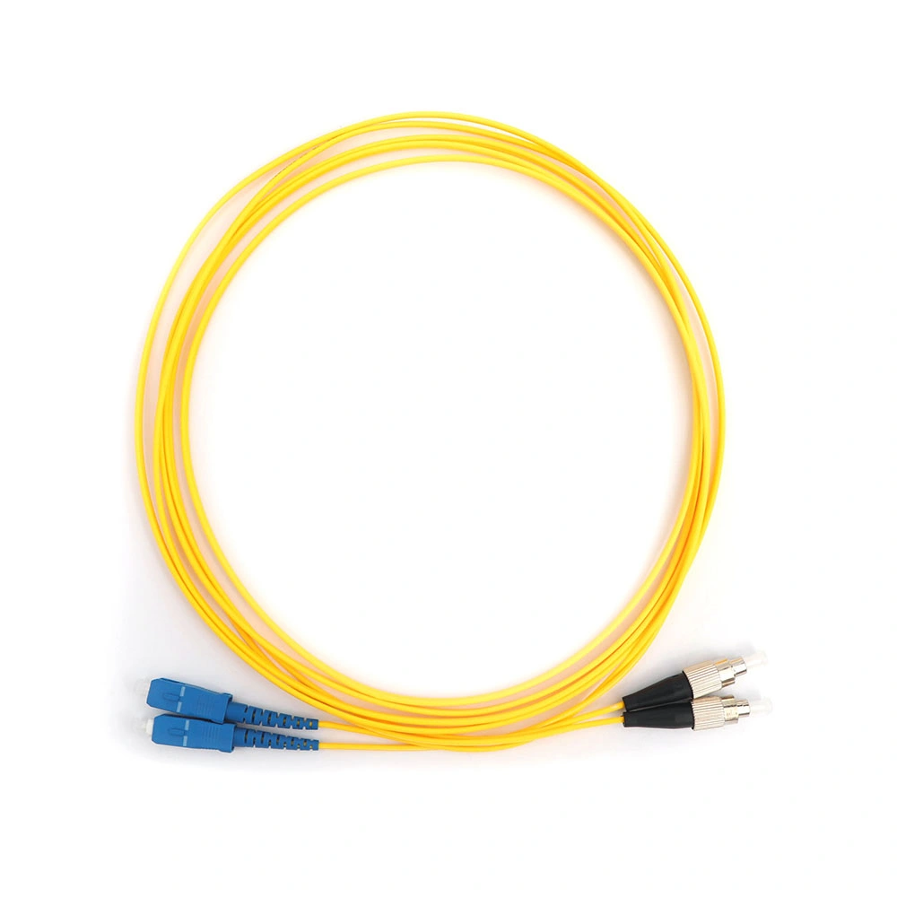 Kolorapus FTTH Interior SC-FC SM G657A1 parche de fibra óptica dúplex Cable