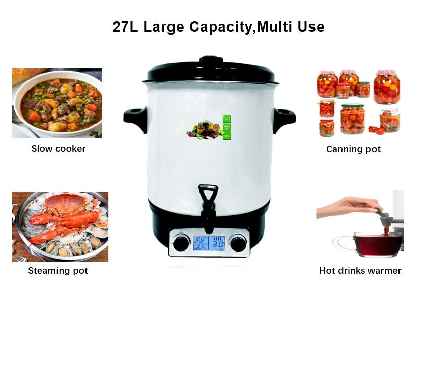 LCD Large Fruit Preserve Canner Boiling Water Bath Canning Processor