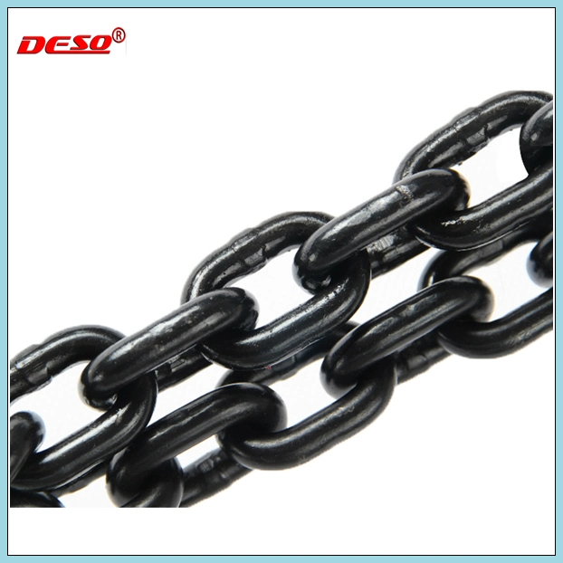 Marine Hardware 3-72mm Carburized G80 Black Steel Load Chain for Lifting