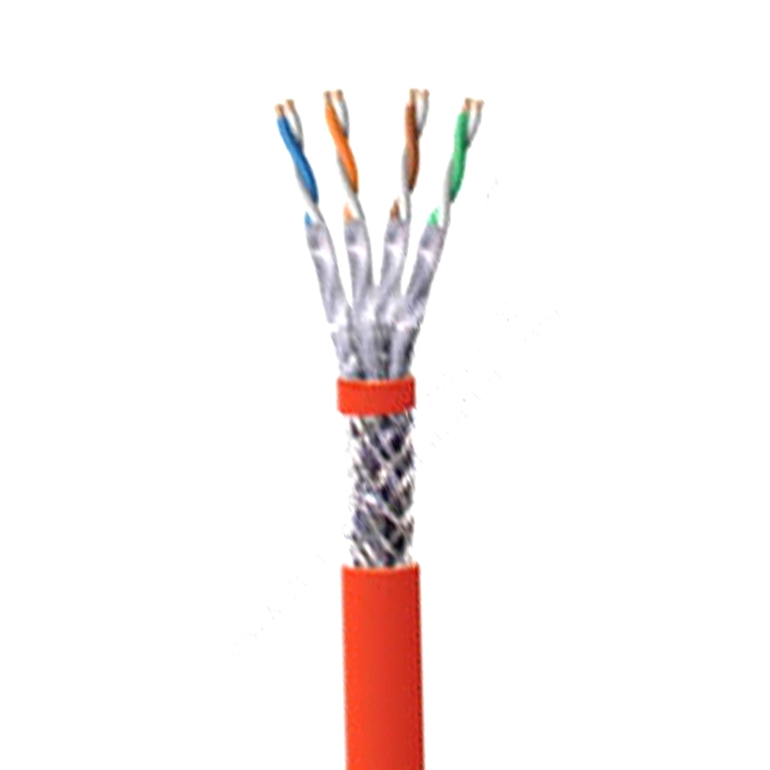 Conducteur cuivre 23 AWG SFTP Cat7 SF/UTP Cat7 PVC/LSZH/PE gaine LAN Câble