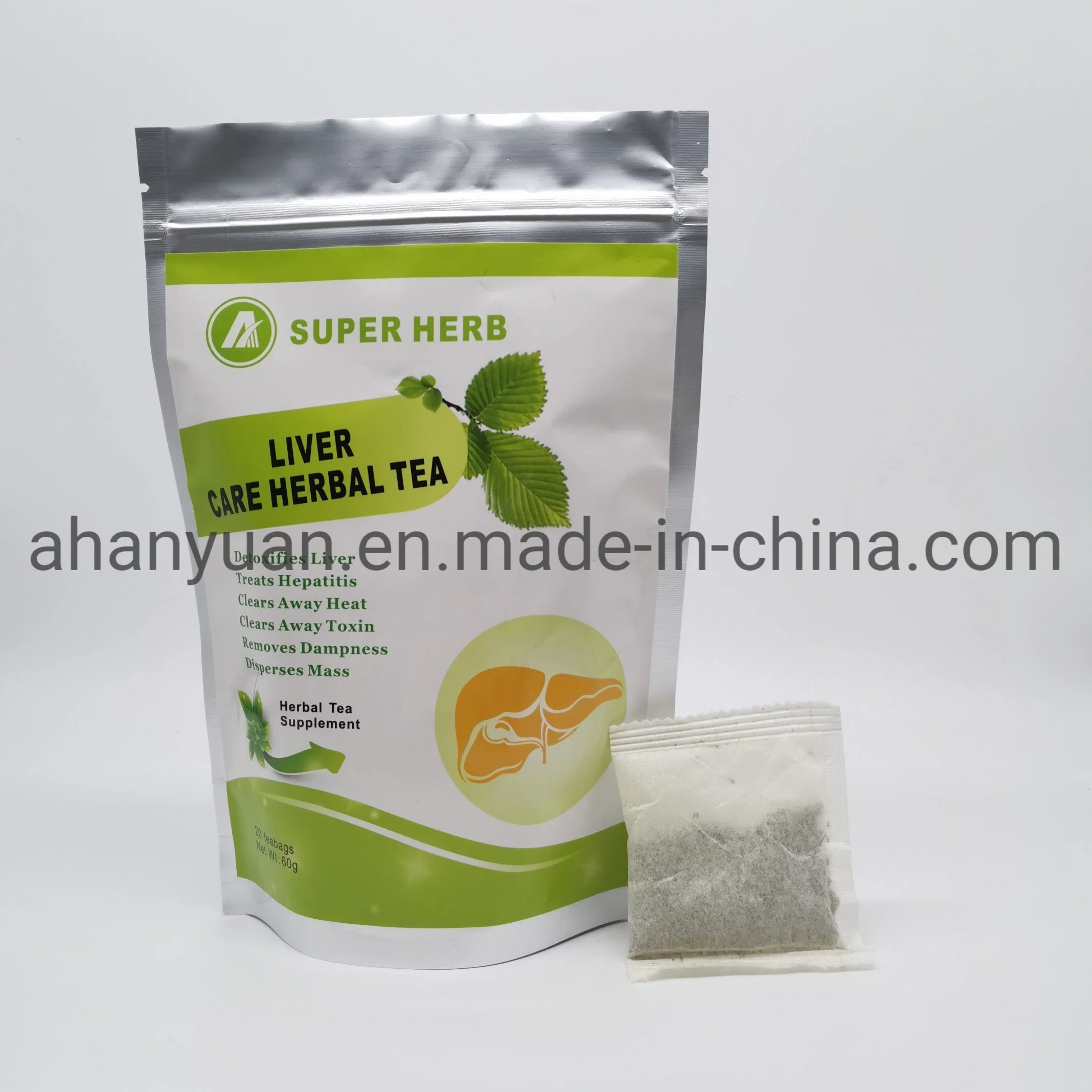 100% Plant Extract Organic Green Tea Liver Protecting Health Tea Bag Detoxification