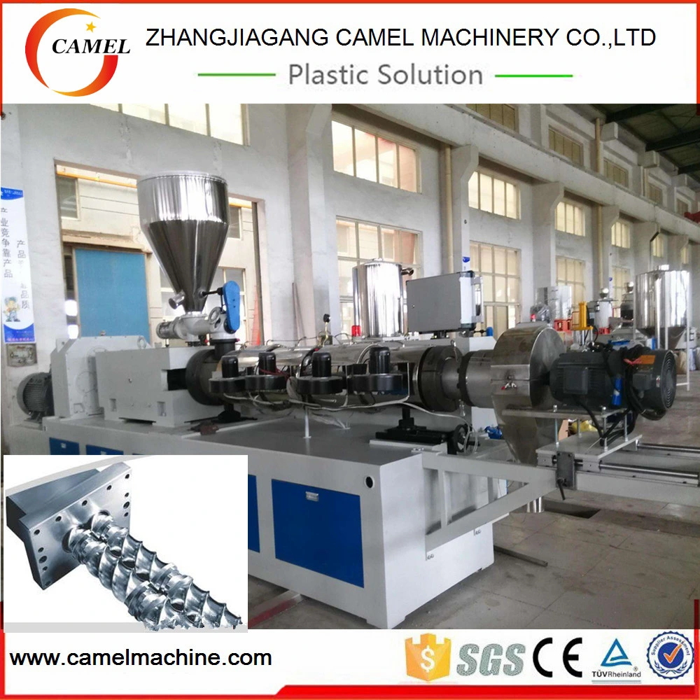 Conical Twin Screw Plastic Extruder for PVC Ceiling Panel