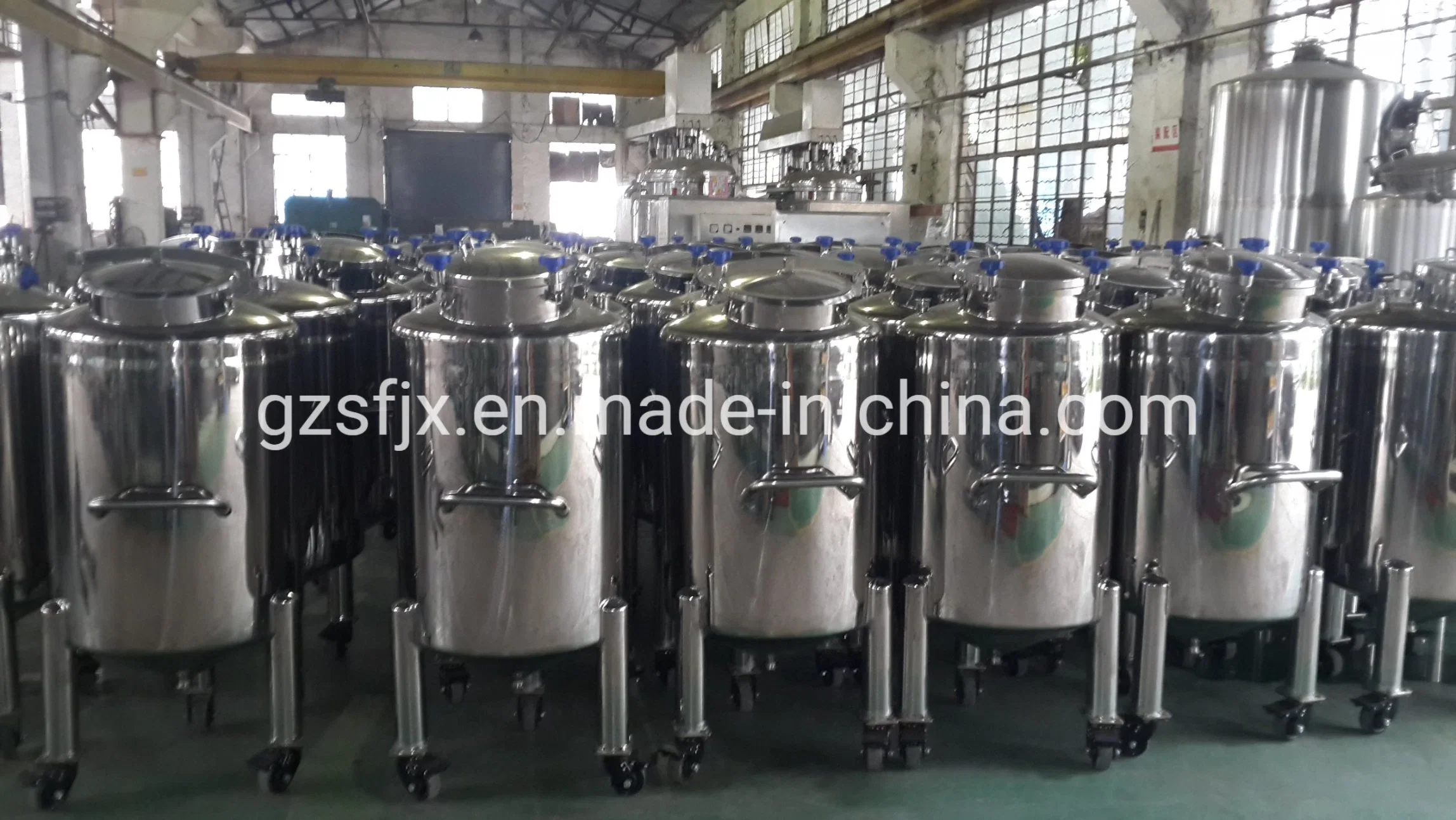 Guangzhou 500L Customized elektrische Heizung Saft Pasteurizer Milch Mischtank