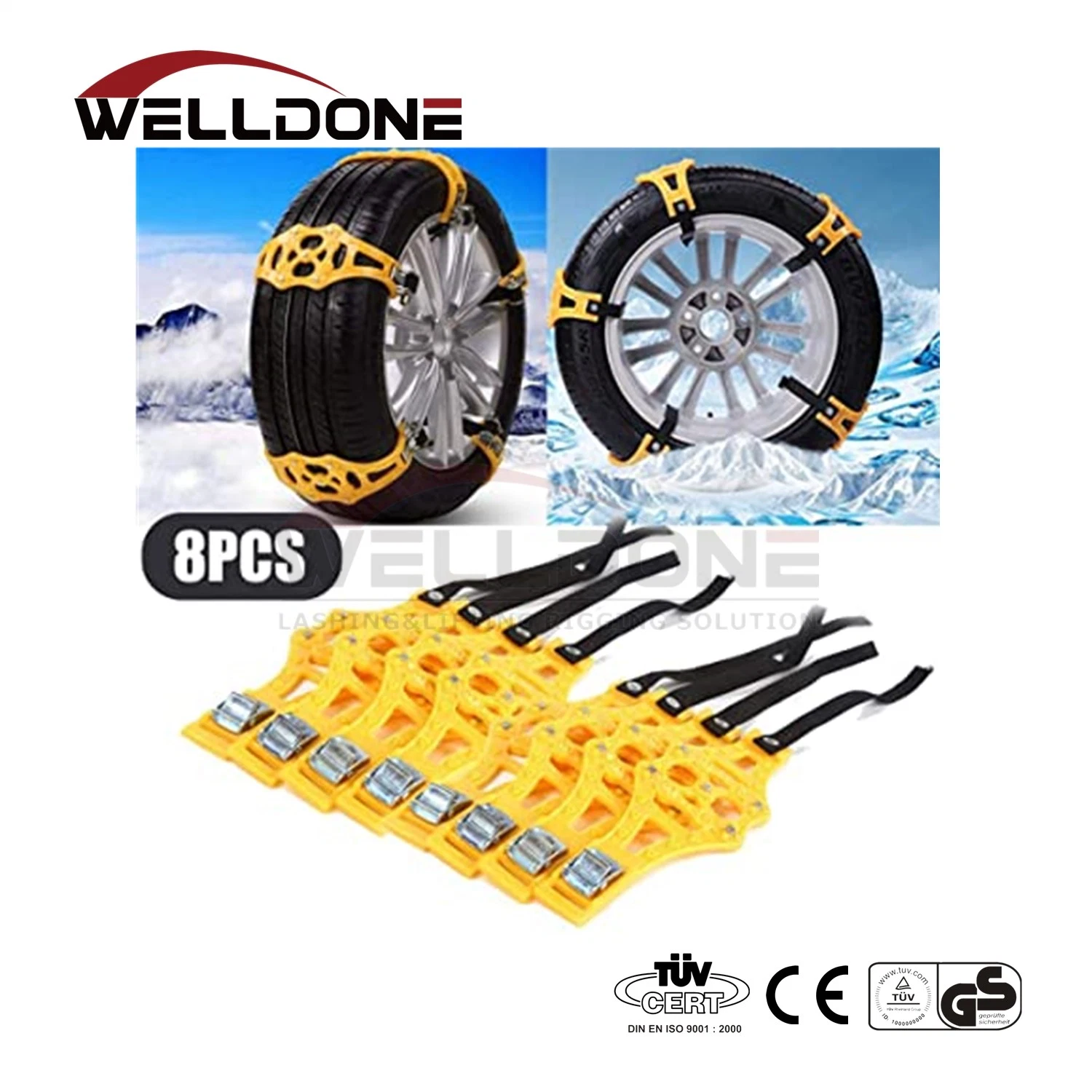 Factory Manufacturer Flexible Snow Field Thickening Emergency Skid Chain for Car Tire Cable Tie