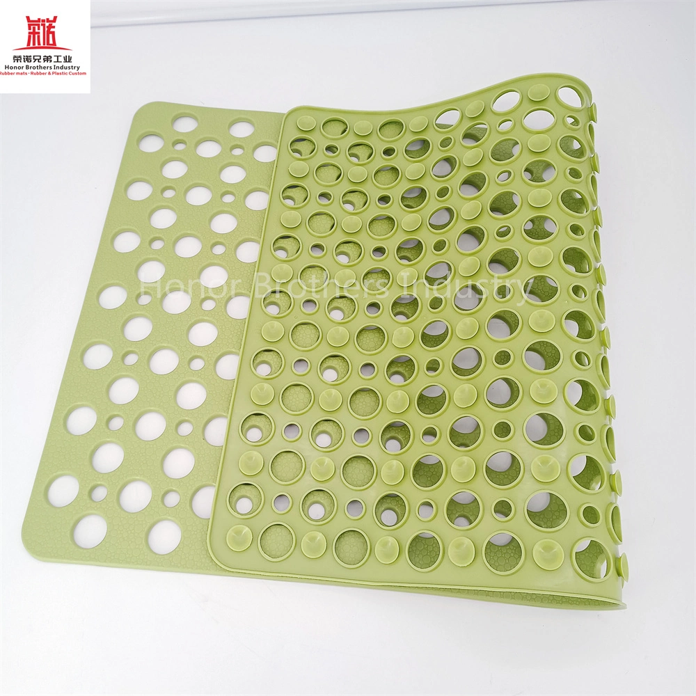 29.5"&times; 16.9"Custom Large Tub Mat with Drain Holes and Suction Cups