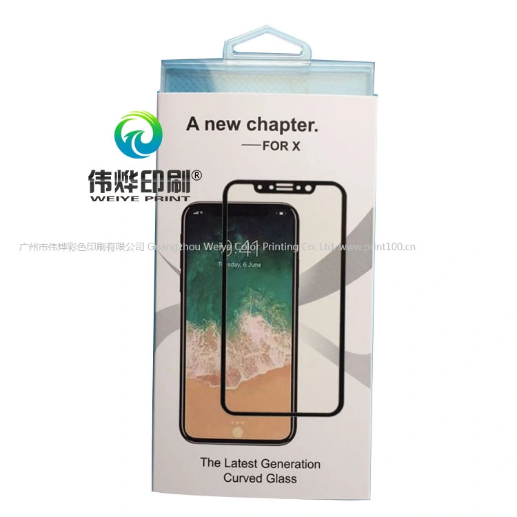 Phone Accessories Original Anti-Shock Paper Box Packaging Tempered Glass Screen Protector