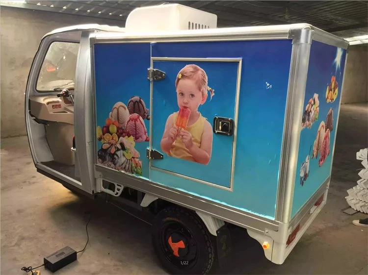 Three-Wheel Ice Cream Electric Refrigerator Tricycle for Freezer with 970L Fridge Freezer