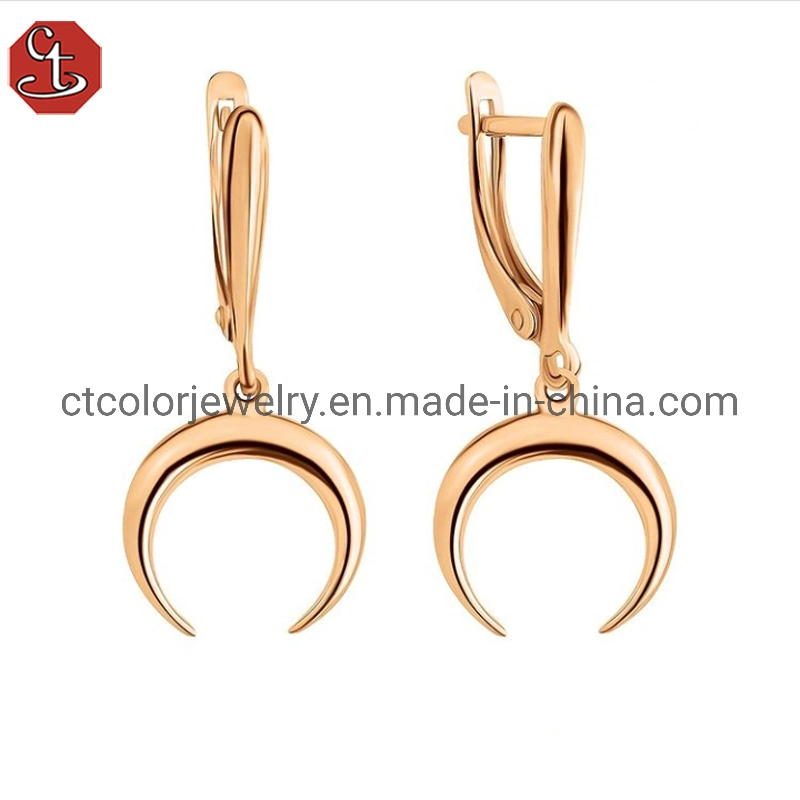 925 Silver Flash Inlaid Zircon Gold Earrings Jewelry For Fashion Accessories