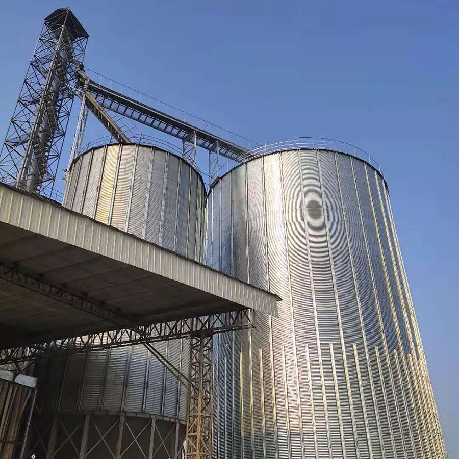 Equipo de la fábrica de aves de corral 100-10000 Ton Hopper Bottofed Silos de acero con Secador de grano