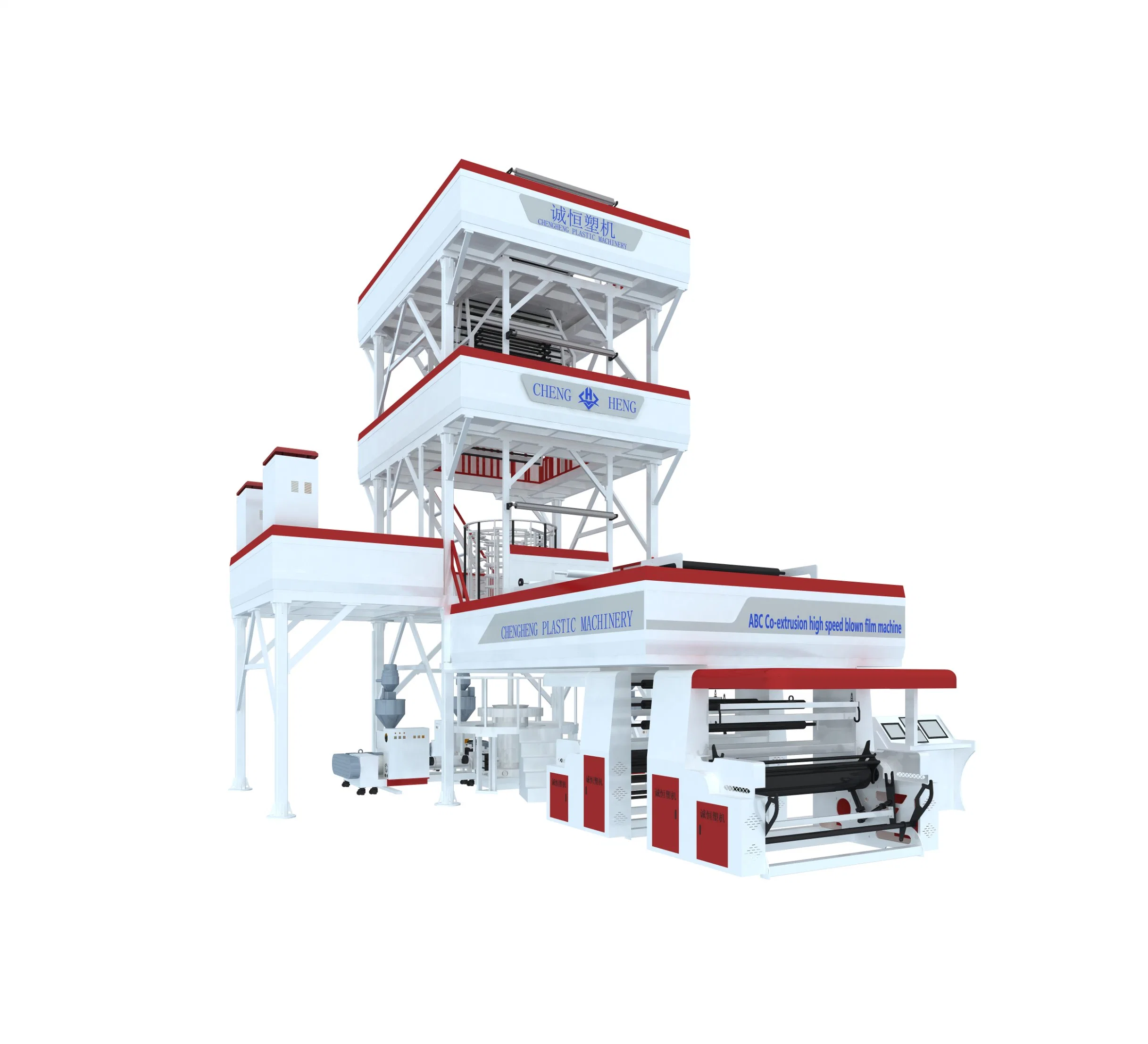 Newly Designed 1000-1600mm ABC (IBC) Three Layers Co-Extrusion Film Blowing Machine