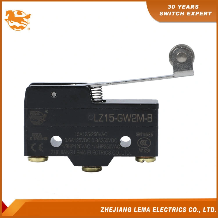 Lema Short Hinge Metal Roller Lever CE Approvals Lz15-Gw22m-B Micro Switch