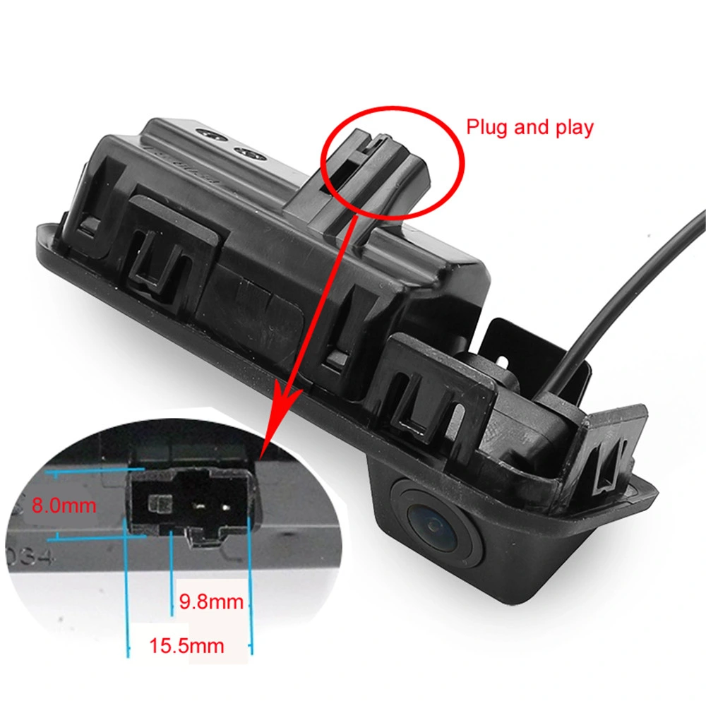 Asa de tronco de 170° Ahd el vehículo alquiler de Cámara para Volkswagen Polo de VW Sedán/Vento 2017 2018 2019