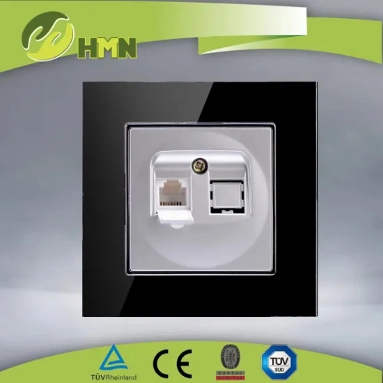 EU standard glass panel RJ11 Telephone socket