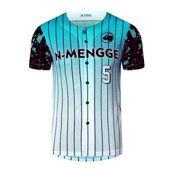 New Fashion Sublimated Baseball Jersey 100% Polyester Custom Baseball Jersey