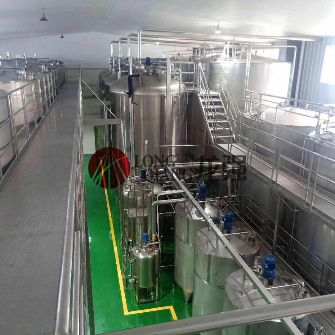 Apple Cider Making Machine Fruit Jam Fruit Vinegar Liquid Fermentation Process Line